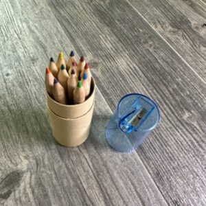 Pencils and sharpener