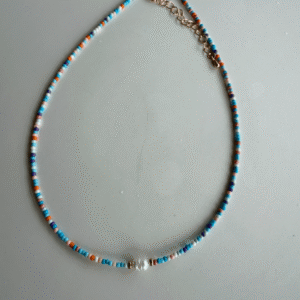 Bead Neckless Pastel Color Mother of Pearl